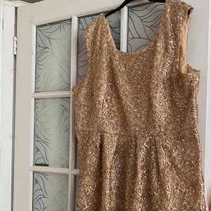 Modcloth Fun One Like You Dress in Gold
